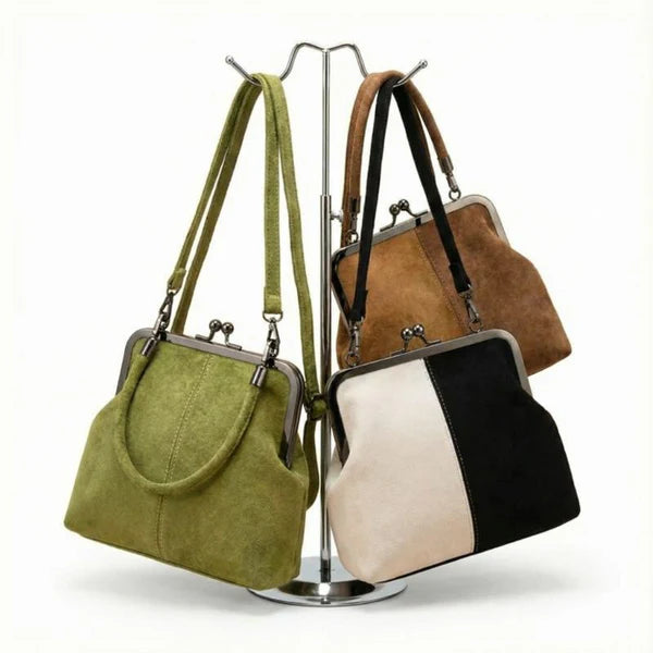 Élise - Sac à main structuré en cuir végétal texturé