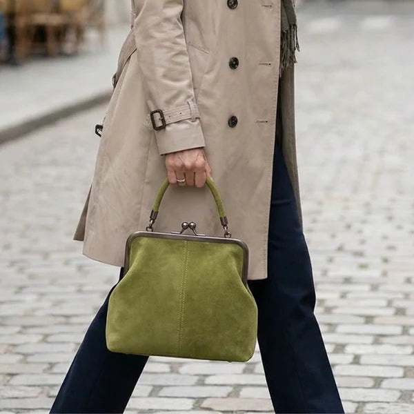 Élise - Sac à main structuré en cuir végétal texturé